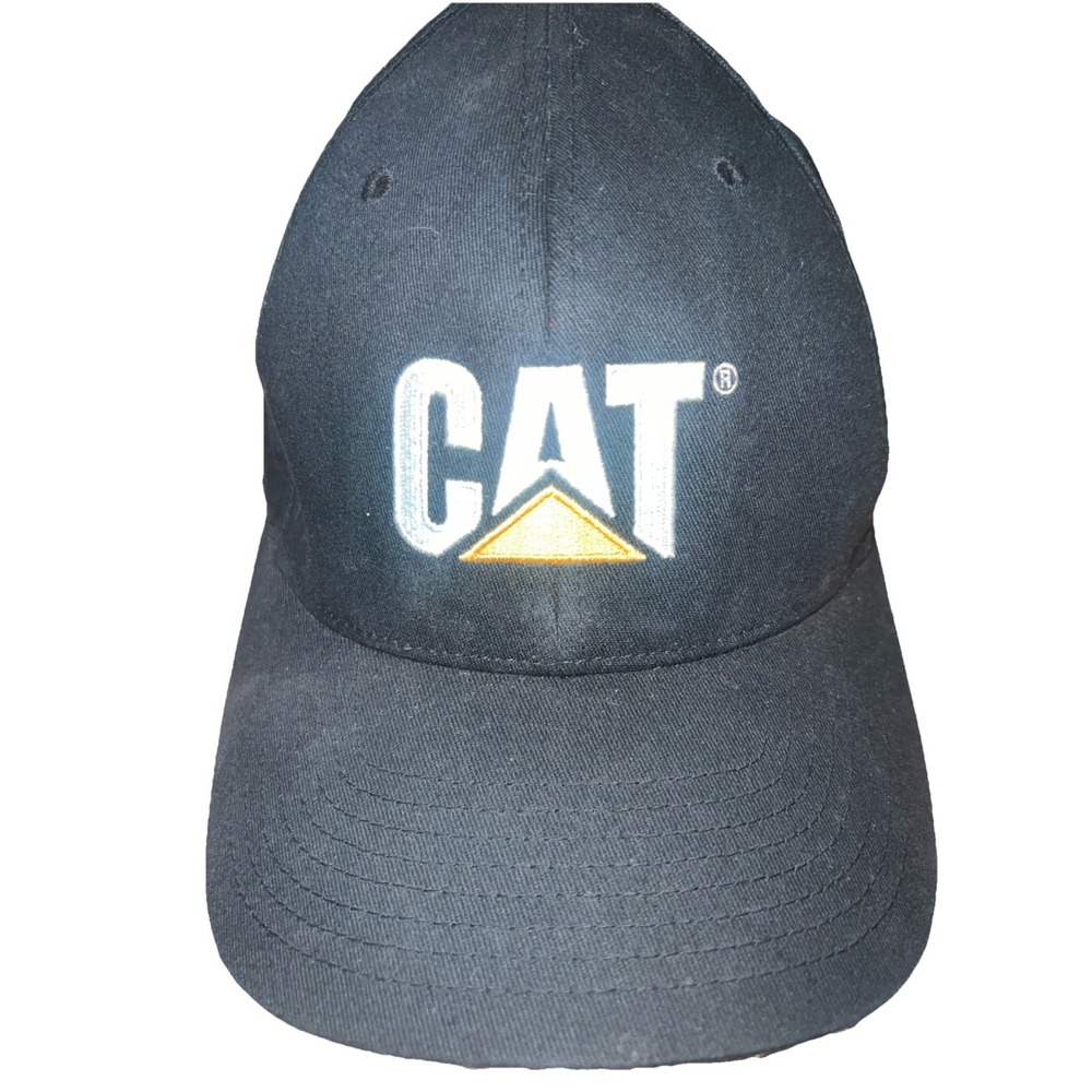 CAT Hat Flexfit L XL Embroidered Black Used